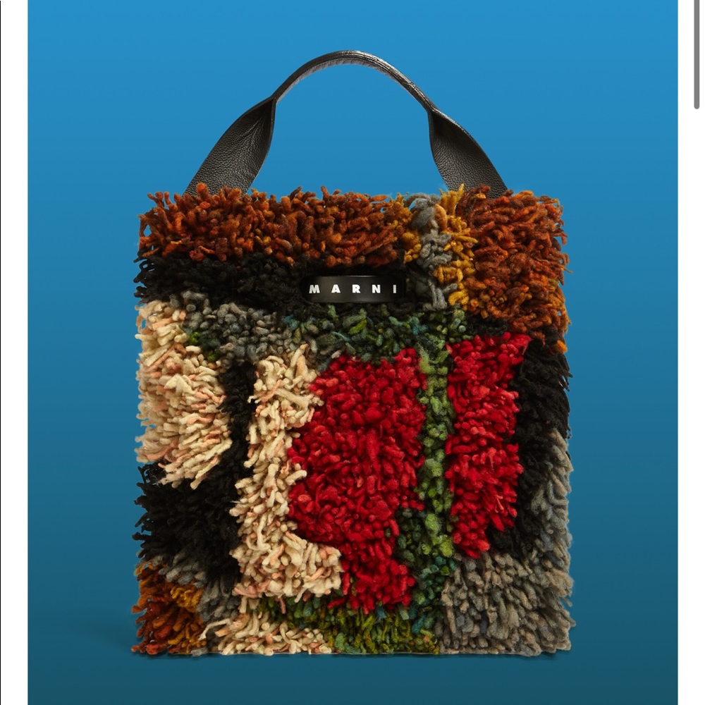 ISO IN SEARCH OF Marni Wool Bag Marni Wool Tote Marni Rug Bag
